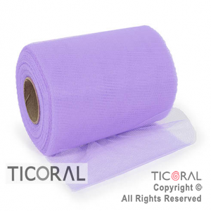 CINTA DE TUL LILA 14cm x 50mts x 1